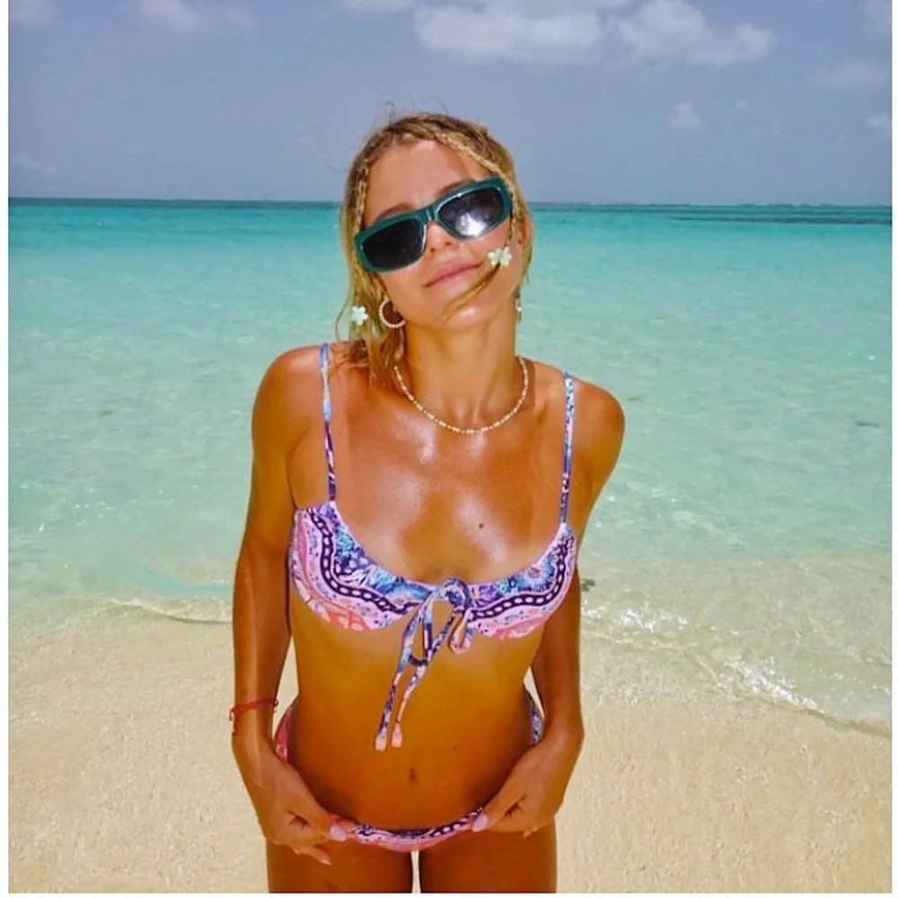 AGUA BENDITA Set - Freya Boreal Bikini Top & Lola Boreal Bottoms - L/M